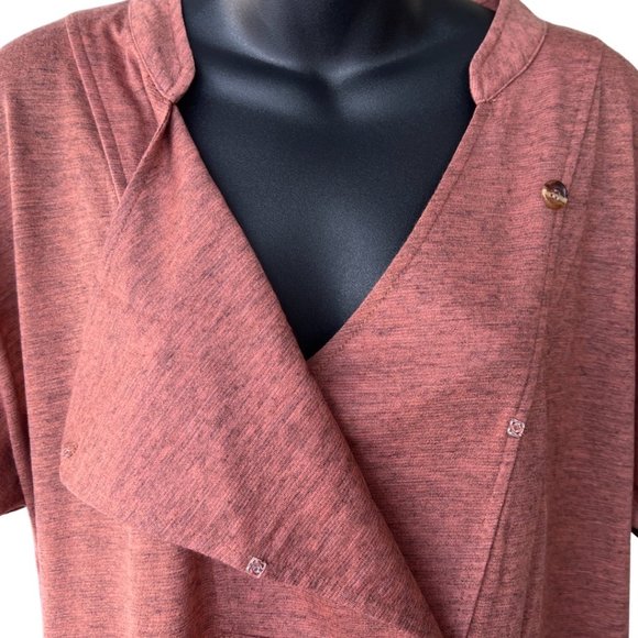 🌸4/$30🌸 Mandarin Collar Tab Cuff Shortsleeve Top - Picture 9 of 14